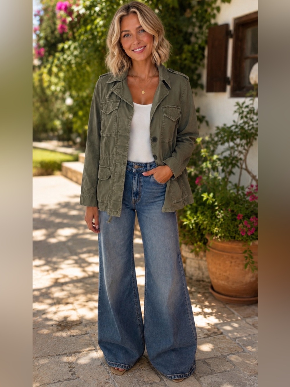 Madewell Olive Green Utility Jacket - Women’s Casual Fall Field Coat